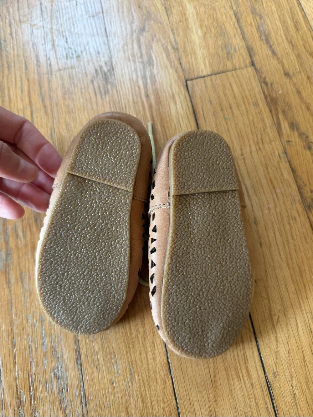 Toddler Leather Boho Mary Janes | Color 'Honey' | Soft Sole